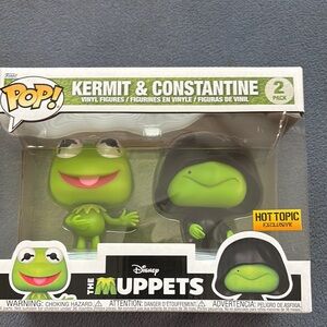 Funko Pop! Kermit & Constantine Vinyl Figures - Green